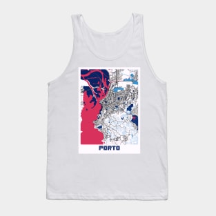 Porto - Portugal MilkTea City Map Tank Top